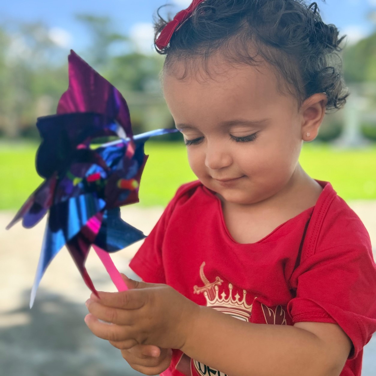 Camisa Quem Como Deus Vermelha Infantil - Imagem 3